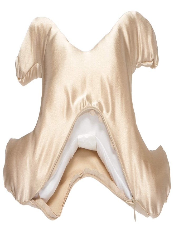 Save My Face!" La Petite Pillow (Champagne, Satin) - Image 2
