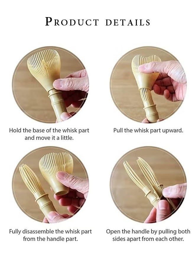 Resin Matcha Whisk Chasen Brush Tools, for Matcha Green Tea Powder Reusable Powder Whisk - Image 5