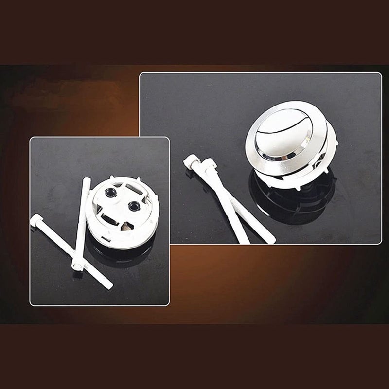 نظام تدفق المرحاض ثنائي زر الدفع، 7 سم قطر، آلية تدفق بديلة بلاستيكية - Image 4