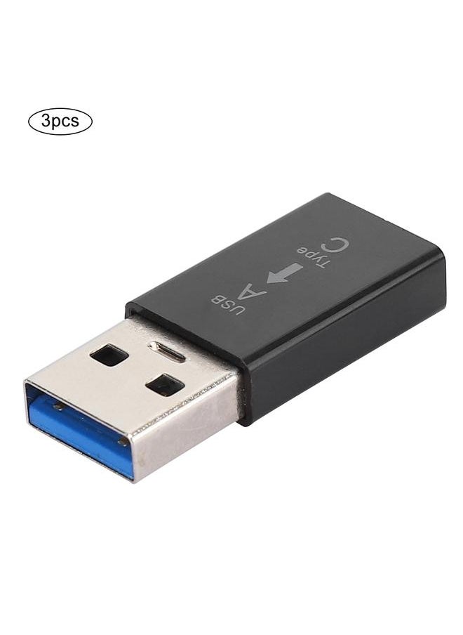 Thoraya USB3.0A male to type-c female type-C to USB adapter USB male to type-C female black  - Image 2