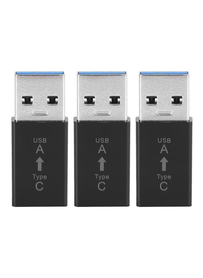 Thoraya USB3.0A male to type-c female type-C to USB adapter USB male to type-C female black  - Image 1