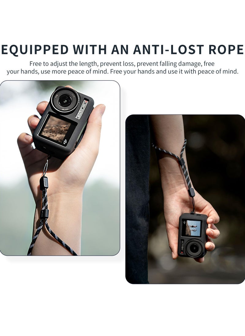 KASTWAVE - Protective Sleeve Cover for DJI Osmo Action 4/Action 3 Camera Len Protector Cap Osmo Action 3/4 Camera Accessories with anti-lost rope - Image 1