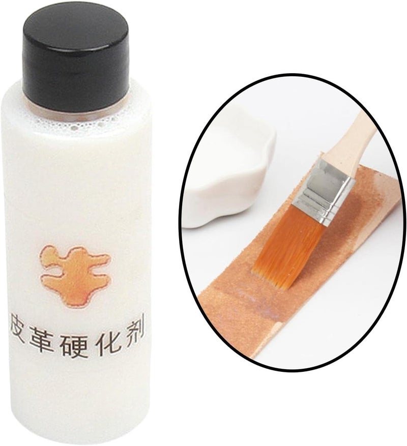 klarako Leather Hardener Shaping Gel Clear Quick Bonding Fix DIY Liquid Adhesive Leathercraft 100ml Fast Dry Stiffener Leather Fabric Modeling - Image 3