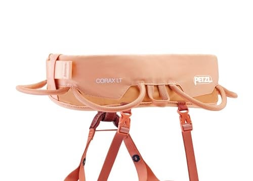 PETZL CORAX LT WOMEN comfortable, durable women's harness for a variety of climbing objectives, M, coral sand - Image 3