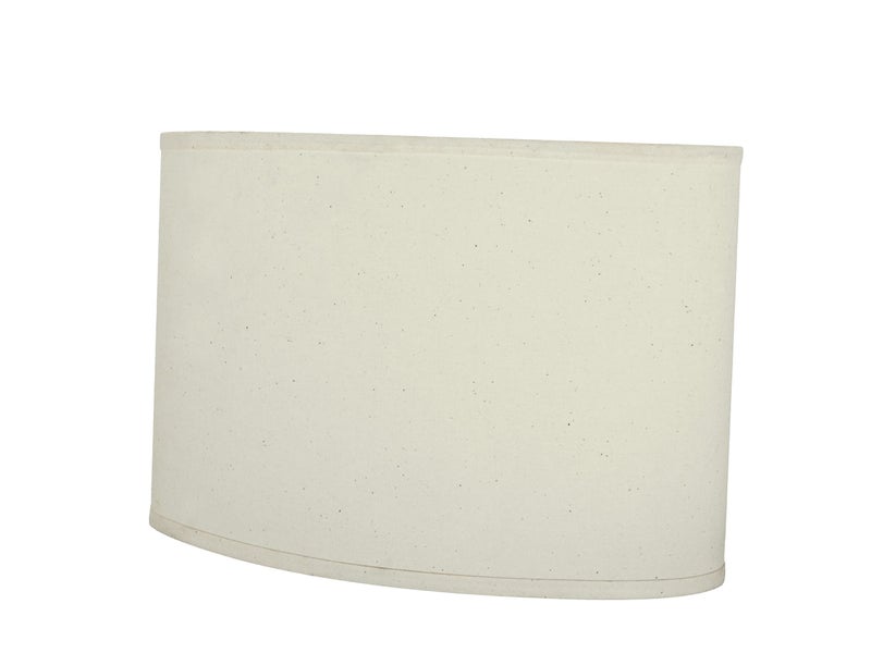 Aspen Creative 37041A Transitional Oval Hardback Shaped Spider Construction Lamp Shade in Off-White Cotton Fabric, 16 1/2" wide (9 1/2" + 16 1/2") x (9 1/2" +x 16 1/2") x 11" - Image 3