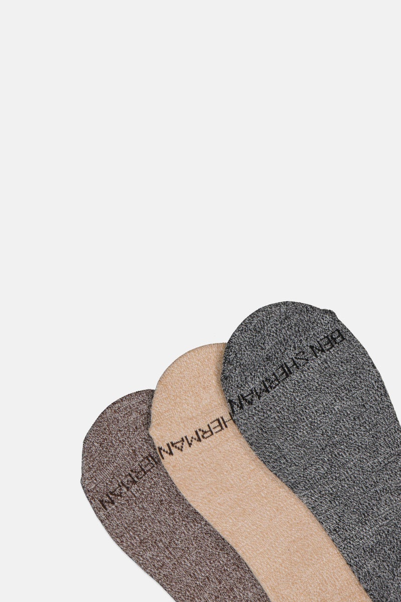 Ben Sherman Men 6 Pairs Brand Logo No Show Liner Socks, Multicolor  - Image 3