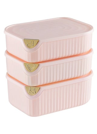 3 PCS Underwear Storage Organizer, Save Space Storage Box with Lid, Foldable Drawer for Bra Panties Socks  (Pink 0/15/10 Grid) - pzsku/ZEDB5E51950C2DDA94B16Z/45/_/1727245768/0106260d-39b6-46cd-a901-4df1c8c4b6ce