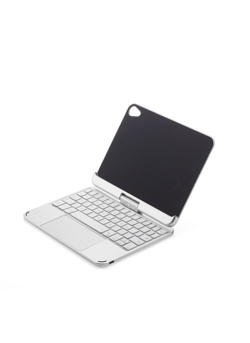 GULFLINK - حافظة لوحة مفاتيح لاسلكية بقدرة 500 مللي أمبير في الساعة مع لوحة لمس لجهاز iPad mini6 باللون الفضي - Image 1