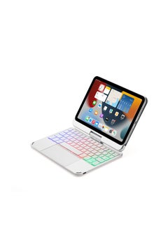 GULFLINK 500mAh Wireless Keyboard Case with TouchPad for ipad mini6 Silver  - Image 1