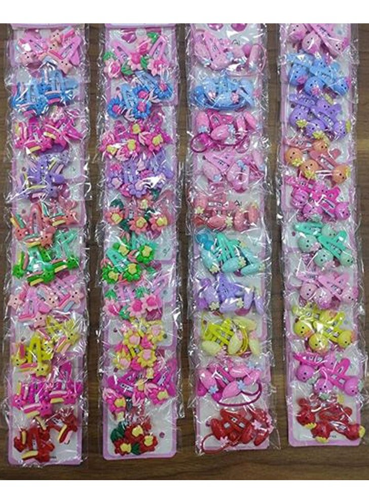 Elastic Hair Clip & TikTak For Kids 4 pcs  2 Bags