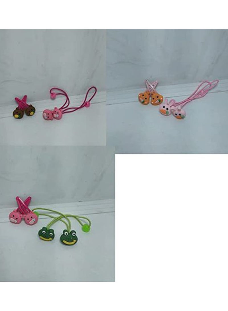Elastic Hair Clip & TikTak For Kids 4 pcs  2 Bags