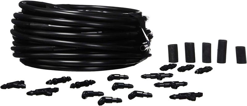 Raindrip R280DT Drip-A-Long™ 1/4 in. Dripline Kit includes 50 feet of 1/4-Inch Dripline preassembled with 1/2 GPH drippers, 5 Barbed Tees, 5 Barbed Elbows, 5 Barbed Couplings, 5 End Plugs - Image 5