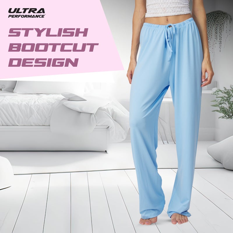 Ultra Performance Womens Pajama PJ Pants 3 Pack Lounge Bottoms Pajamas for Women (Avail in Plus Sizes) - Image 3