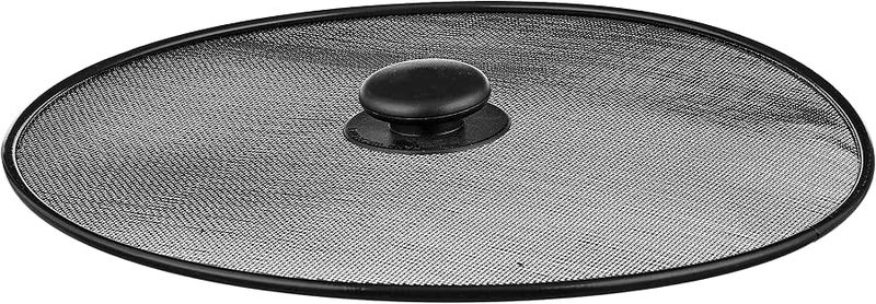 Generic Metal cookware lids with plastic handle for kitchen - black