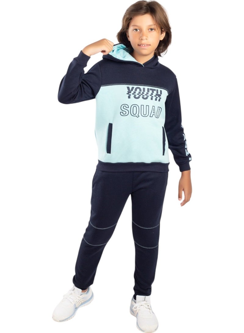 CHOiCE Boys' Tracksuit Pajama Set SQUAD - Stylish and Youthful Design, Perfect for Home and Outdoor Activities - Code 260