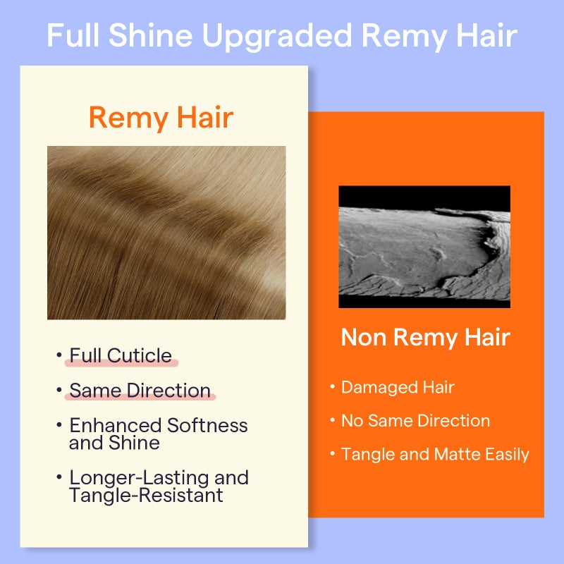 Full Shine Golden Blonde Hair Extensions 18 Inch Golden Brown To Dark Blonde Real Human Hair Extensions Clip ins for Thinning Hair 7 Pcs 120g - Image 5