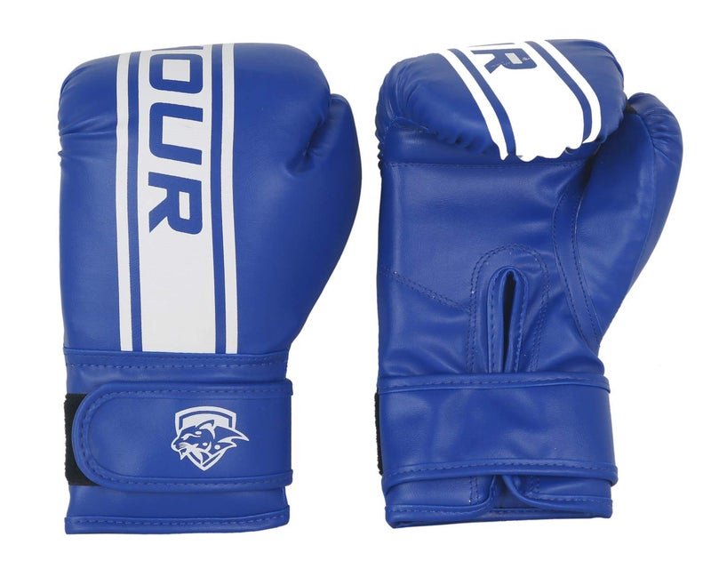 IWIN RMOUR Maya Hide Leather Boxing Gloves, Punch Bags, Double End Speed Ball & Focus Pads for Training & Muay Thai, Sparring, Kickboxing, Fighting, (10 oz, Blue) - Image 4