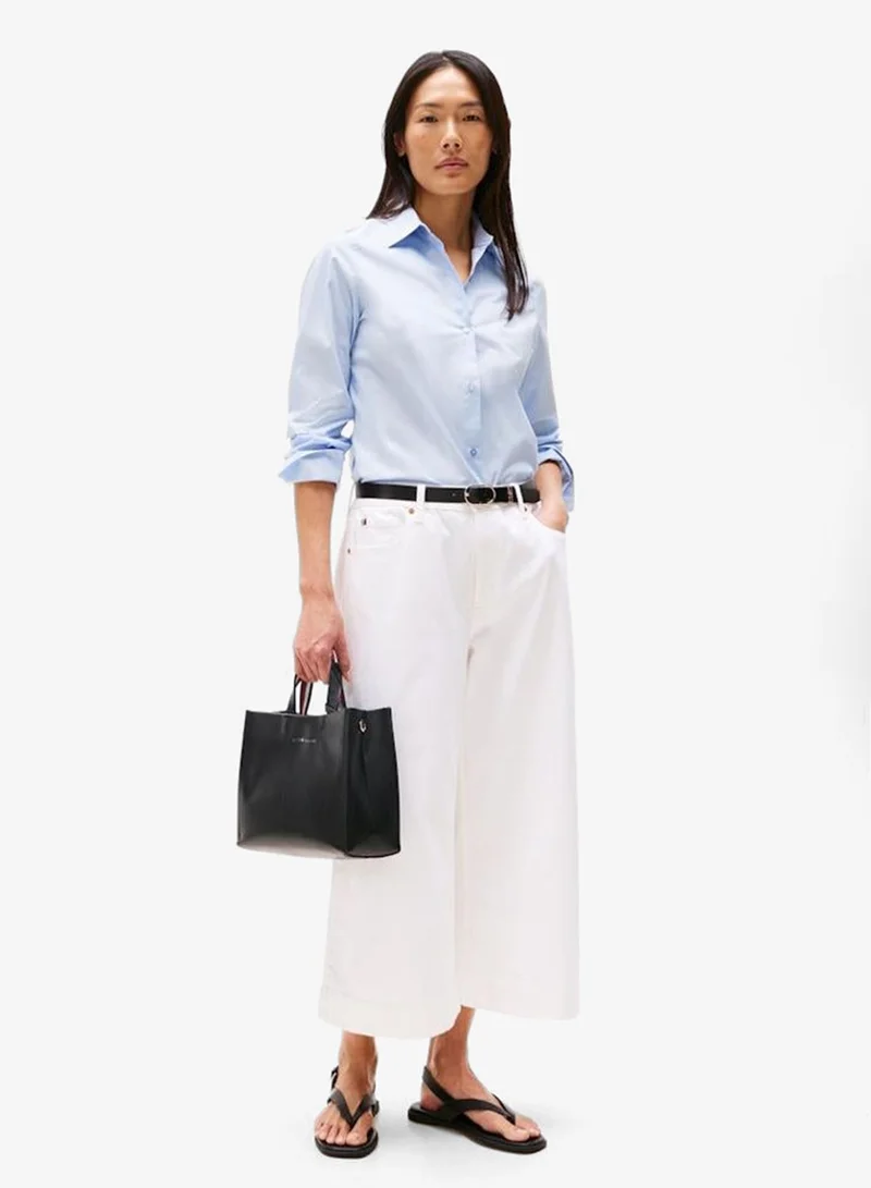 تومي هيلفيغر حقيبة ساتشل بمقبض علوي وتفاصيل شعار