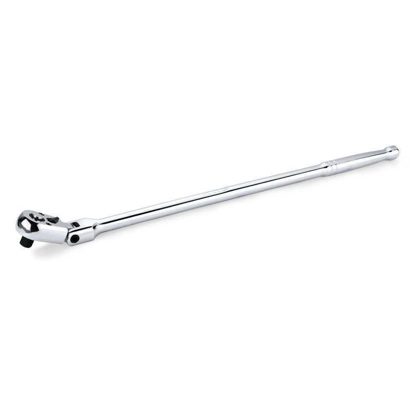 WORKPRO 3/8" Drive Extra Long Flex Head Ratchet, 18 Inch Reach Quick Release CR-V Steel Ratchet Handle, CR-MO Head, Reversible Design, 72-Tooth - Image 1