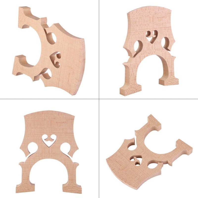 Drfeify Maple Wood Cello Bridge Replacement Parts Lightweight Durable for 1/2 1/4 /8 Cellos Music Instrument Accessory (Cello piano code 1/4) - Image 2