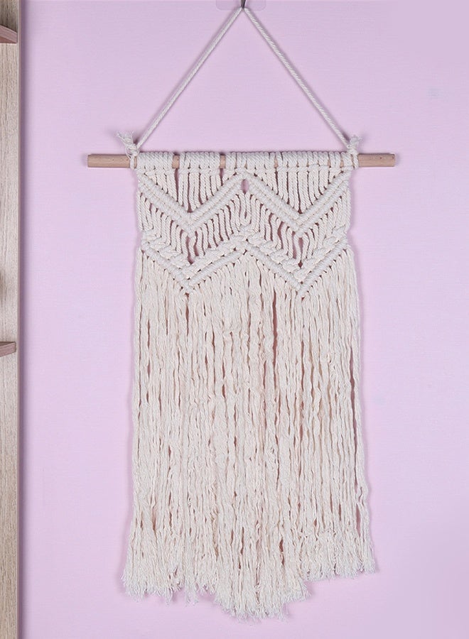 DUNISO سجادة بوهيميا المنسوجة، ديكور حائط، تعليق حائط بتعليق، سجادة من حبل القطن، متينة، مناسبة للشقق، حضانات، زينة حفلات، حضانات، معارض، زفاف - Image 3