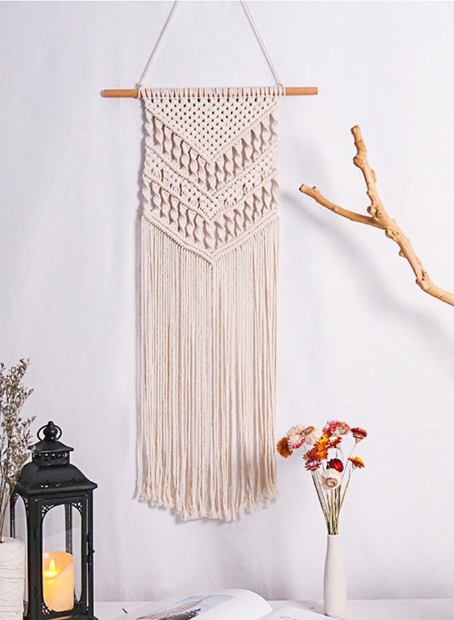 DUNISO سجادة بوهيميا المنسوجة، ديكور حائط، تعليق حائط بتعليق، سجادة من حبل القطن، متينة، مناسبة للشقق، حضانات، زينة حفلات، حضانات، معارض، زفاف - Image 4