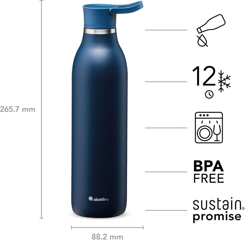 Aladdin 0.6L Cityloop Thermvac Bottle - Deep Navy - Image 3