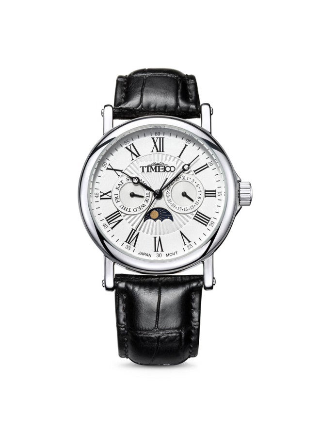 Time100 Men's Watch, Business Sunday Calendar Moonphase Movement, Swiss Quality Watch, Sold By Jd, Top Ten Domestic Watch Brands - Image 4