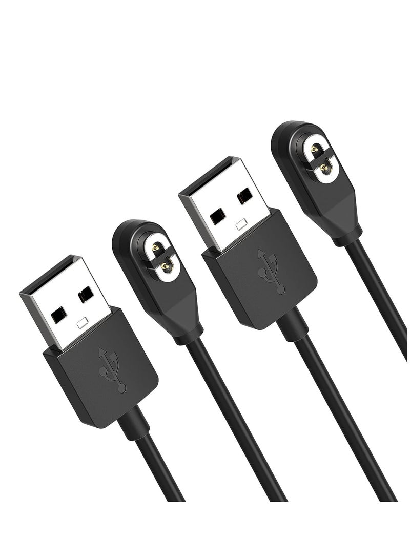 KASTWAVE 2 Pack Magnetic Charging Cable Replacement for AfterShokz Aeropex AS800/ OpenComm ASC100SG and Shokz OpenRun Pro, Bone Conduction Wireless Headset Quick Charge Cable Charger Accessory (100 cm) - Image 1