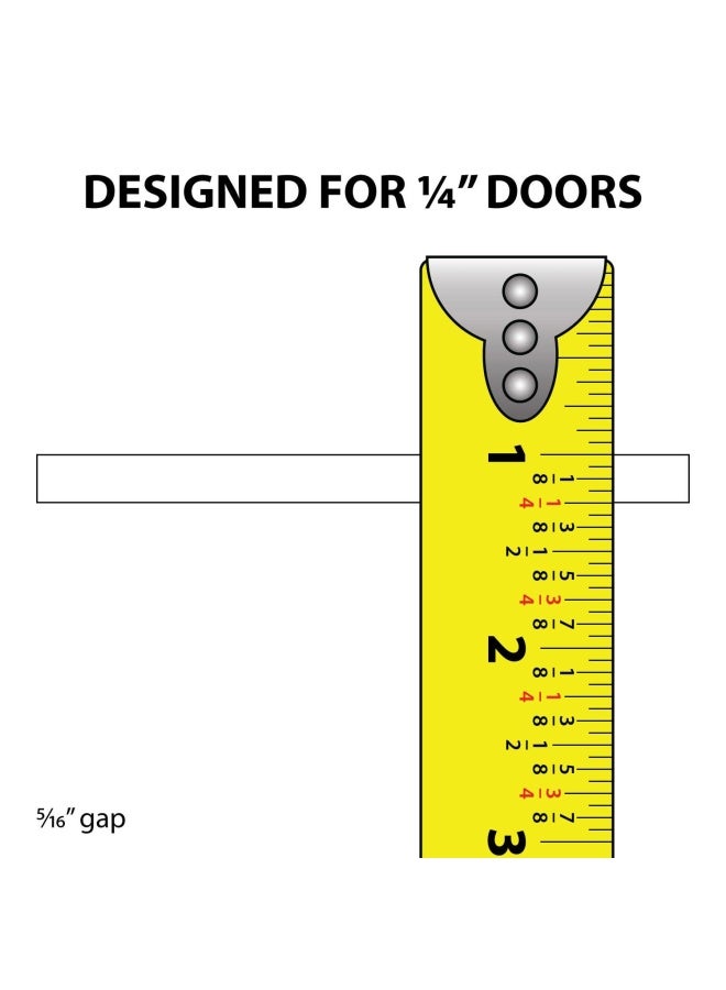 4 Ft. Long White Plastic Sliding Door Track Set For 1/4 Inch Thick Panels Pack Of 1 By Outwater Plastics - Image 3