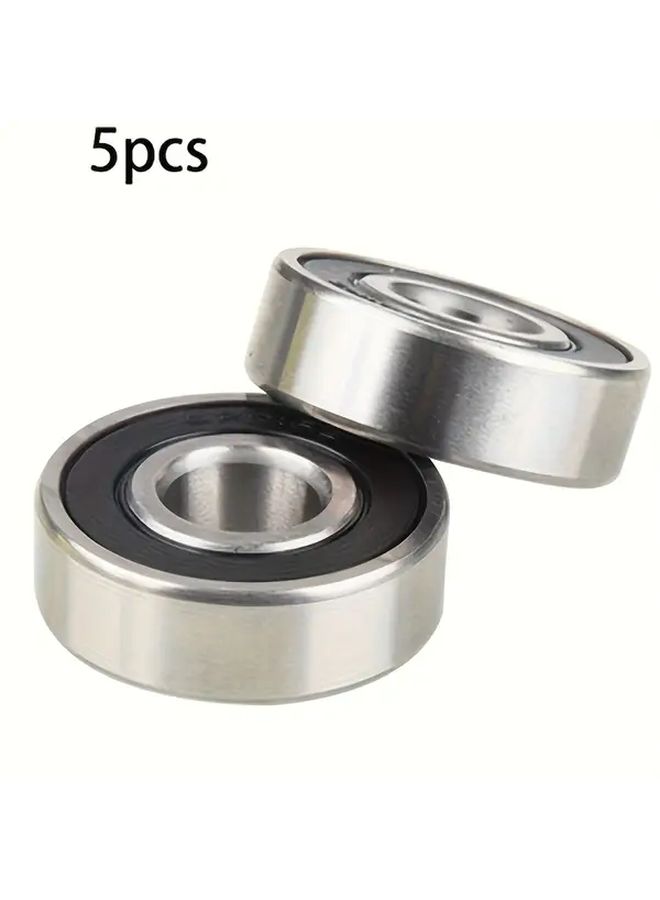 5 Pcs Deep Groove Ball Bearings High Speed Steel Bearings For Enhanced Durability And Smooth Transmission Durable Metal Bearings With Wear Resistant Design - Image 1
