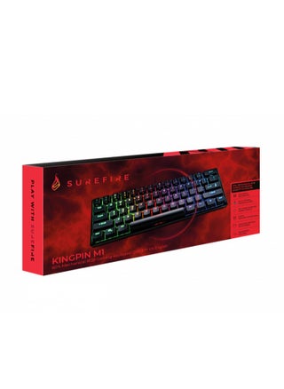 SureFire Kingpin M1 60% Mechanical Gaming Keyboard Italian, Gaming Keyboard Small & Mobile, RGB Keyboard with Lighting, 100% Anti-Ghosting Keys, Italian Layout QWERTY - pzsku/ZEDB6C5D22516603AD6CEZ/45/_/1733507404/7db5ba59-0d1b-4df6-901e-76f867c93a98