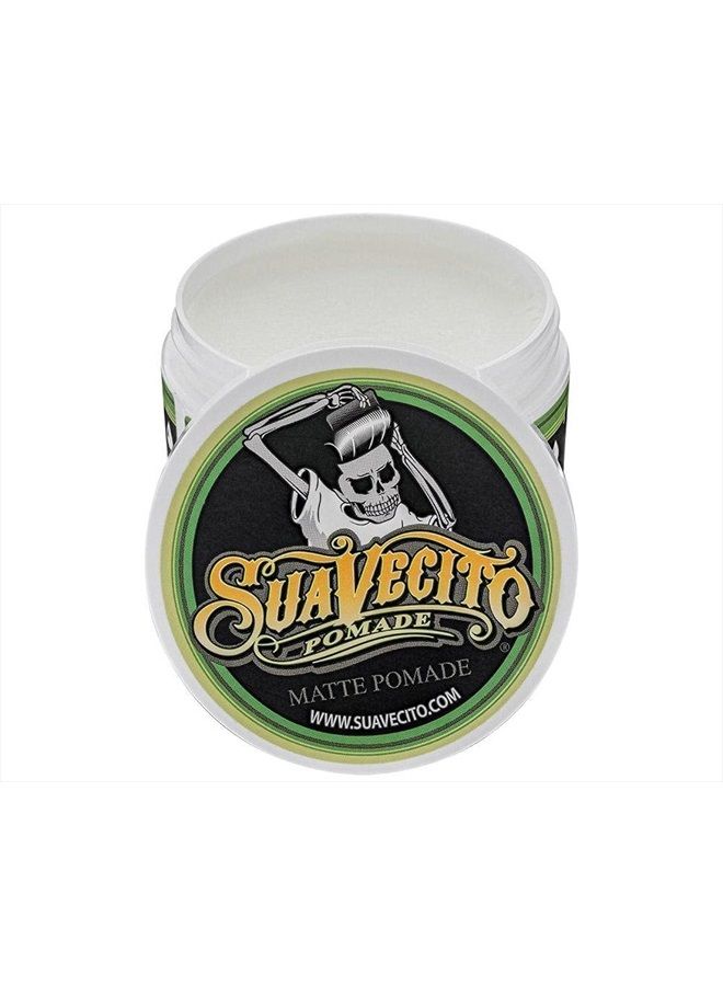 SUAVECITO Pomade Matte (Shine-Free) Formula 4 oz, 3 Pack - Medium Hold Hair Pomade For Men - Low Shine Matte Hair Paste For Natural Texture Hairstyles - Image 3