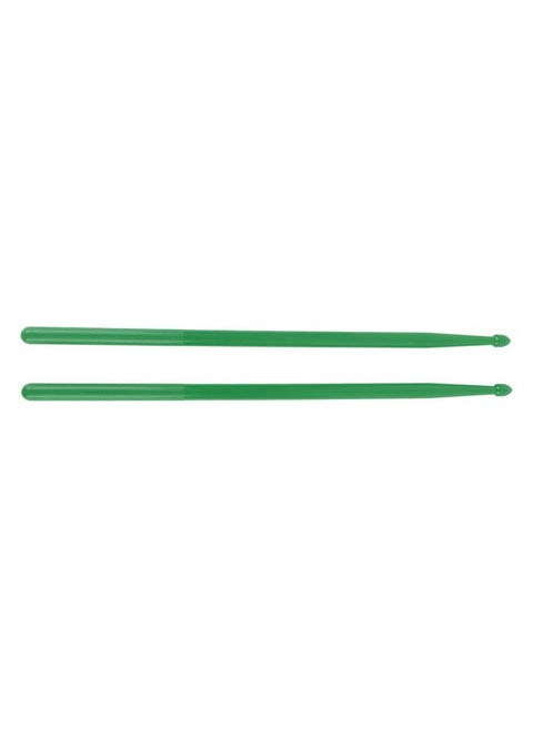 2PCS Nylon Drumsticks Exercise Drum Stick Replacement Portable Drum Rods for Percussion Instrument Green