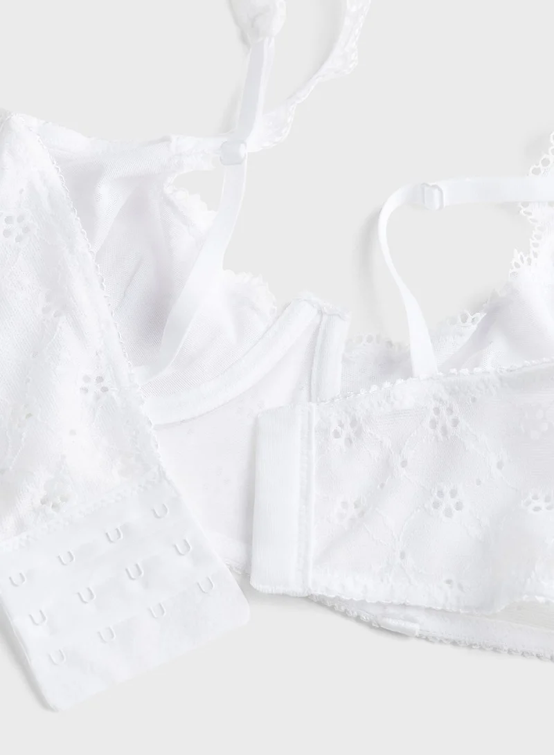 H&M Lace Detail Bra