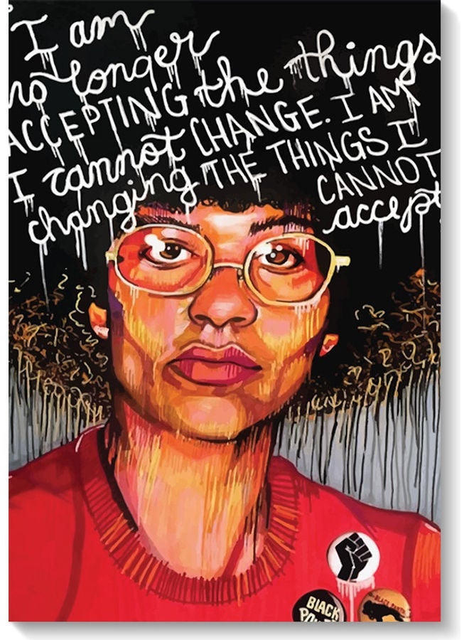 RYN Angela Davis Wall Art Multicolour 40x60cm - Image 2