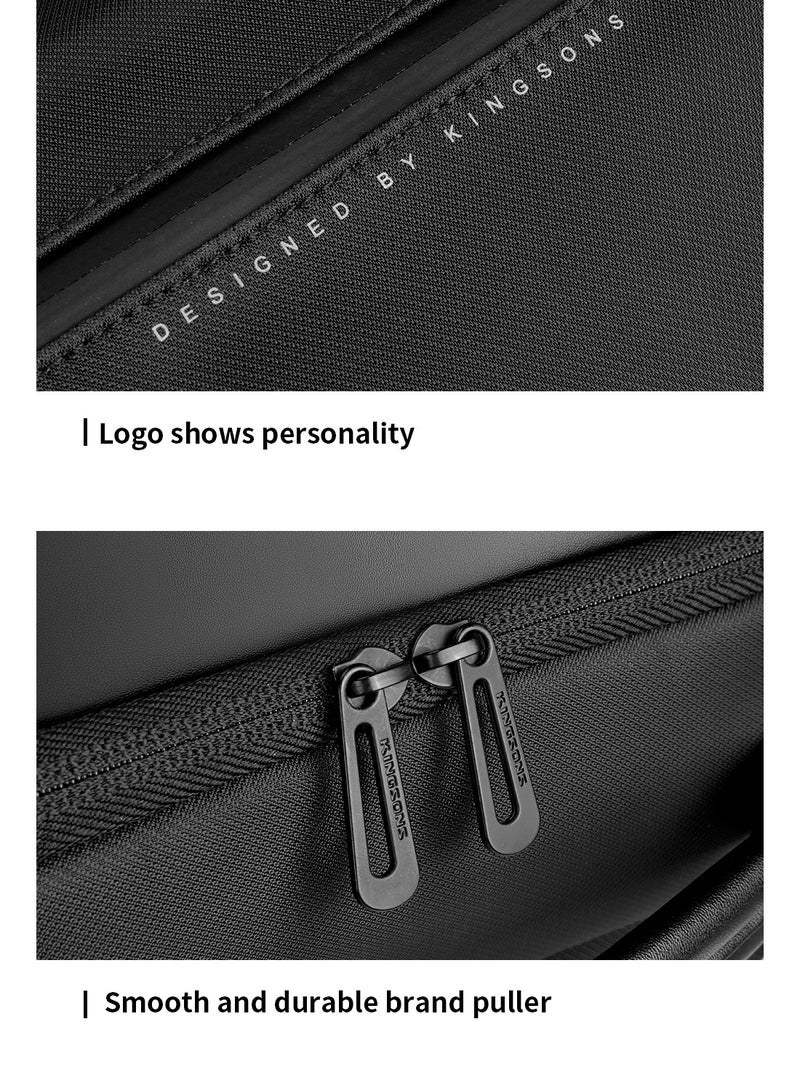 كينغسونز حقيبة ظهر كينجسون متعددة الوظائف KS3223W أسود ، 15.6 بوصة مقاومة للماء ، مقاومة للصدمات ، تصميم مريح - Image 3