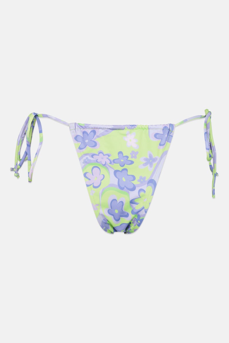 Bershka Women Floral Print Bikini Bottom, Multicolor - Image 3