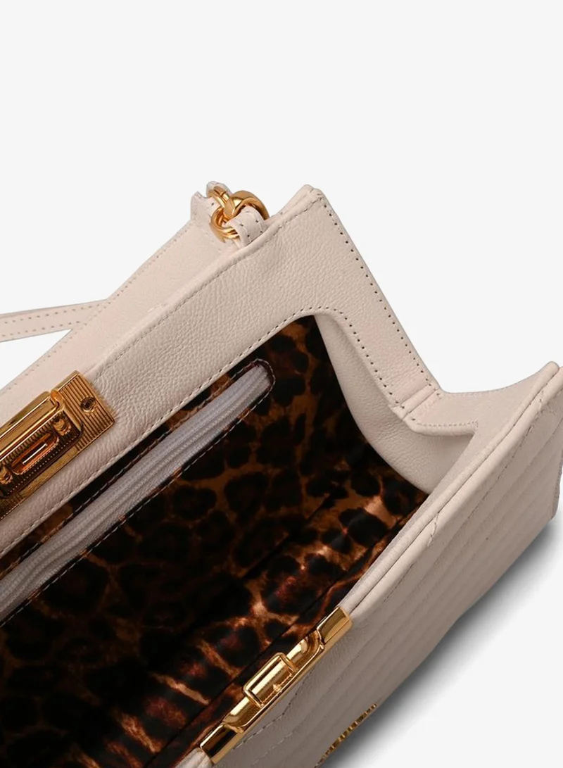 Carmen Steffens  White Bianco Quilted Shoulder Bag for Women | Best Price UAE