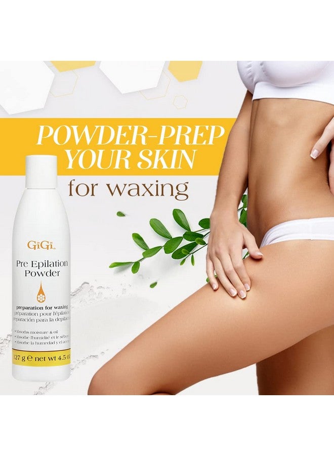 GiGi Pre-Epilation Waxing Powder for Hair Removal, Moisture-Absorbing Pre Wax Powder, 4.5 oz - Image 3