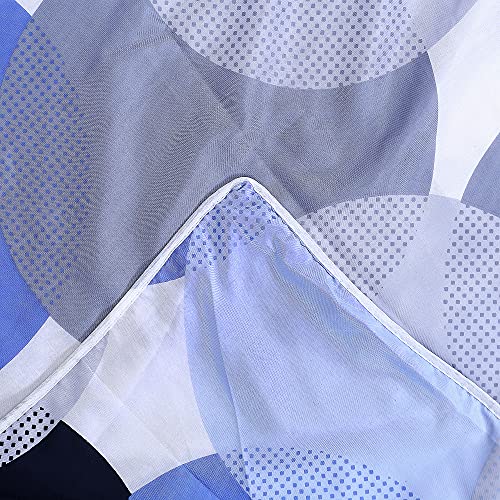 Blizz Mont Double Bed Ac Blanket Dohar/Quilt, Fabric -, Color Fastness Guarantee-Multi- (Blue Circles) - Image 3