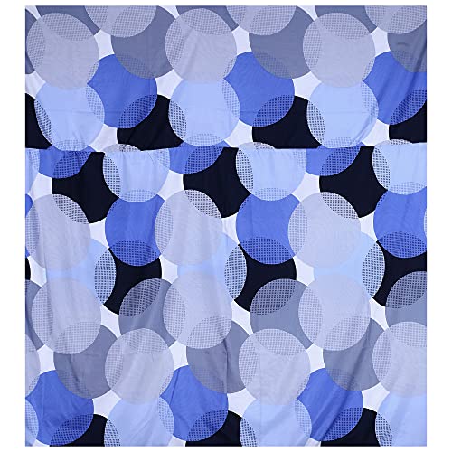 Blizz Mont Double Bed Ac Blanket Dohar/Quilt, Fabric -, Color Fastness Guarantee-Multi- (Blue Circles) - Image 4