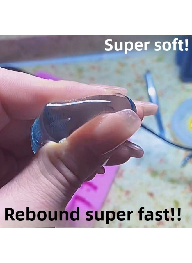 null - Ice Cube Kneading Music Transparent Clear Decompression Fish Super Soft Jelly Cube Kneading Music-Color:[free Injection Bubble Tools] - In The Event - [5 Pieces] Ice Cubes - Bubbles (random Color) - Image 1