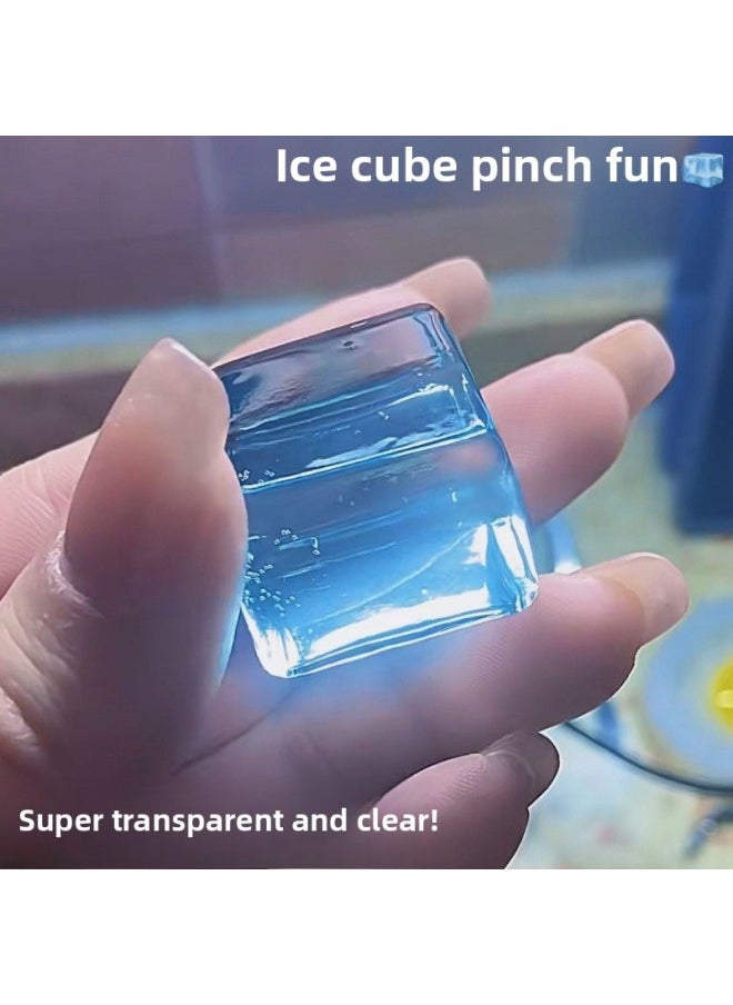 null - Ice Cube Kneading Music Transparent Clear Decompression Fish Super Soft Jelly Cube Kneading Music-Color:[free Injection Bubble Tools] - In The Event - [5 Pieces] Ice Cubes - Bubbles (random Color) - Image 1