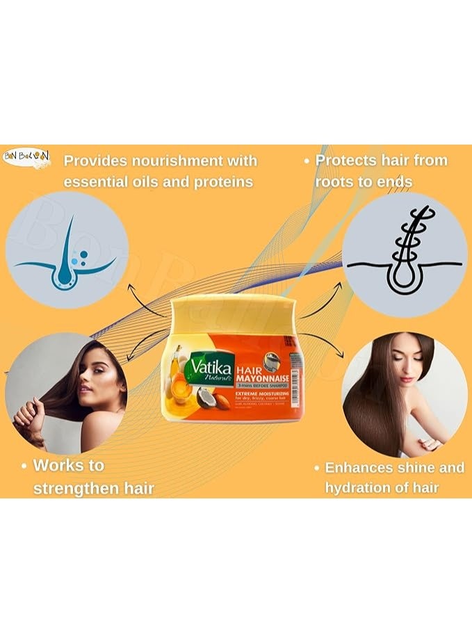 فاتيكا مايونيز للشعر باللوز و جوز الهند و السمسم  500 مل - Image 2
