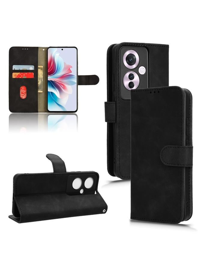 اس-توب جراب هاتف OPPO Reno11 F مصنوع من الجلد مع ملمس مغناطيسي - Image 1