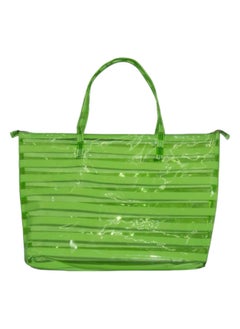 "A stylish and practical summer bag with an eye-catching transparent design. Made of durable, easy-to-clean plastic, it's spacious and lightweight enough to fit all your essentials. It's an ideal choice for beach, summer, and outings with comfort and style. "