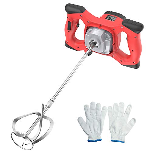IMAYCC Cement Mixer, 2100W Electric Concrete Mixer with 6 Speed, 110V Handheld Mud Mixer for Motar,Paint, Grout, Plaster, Thinset,Fodder Stirring Tool - Image 1