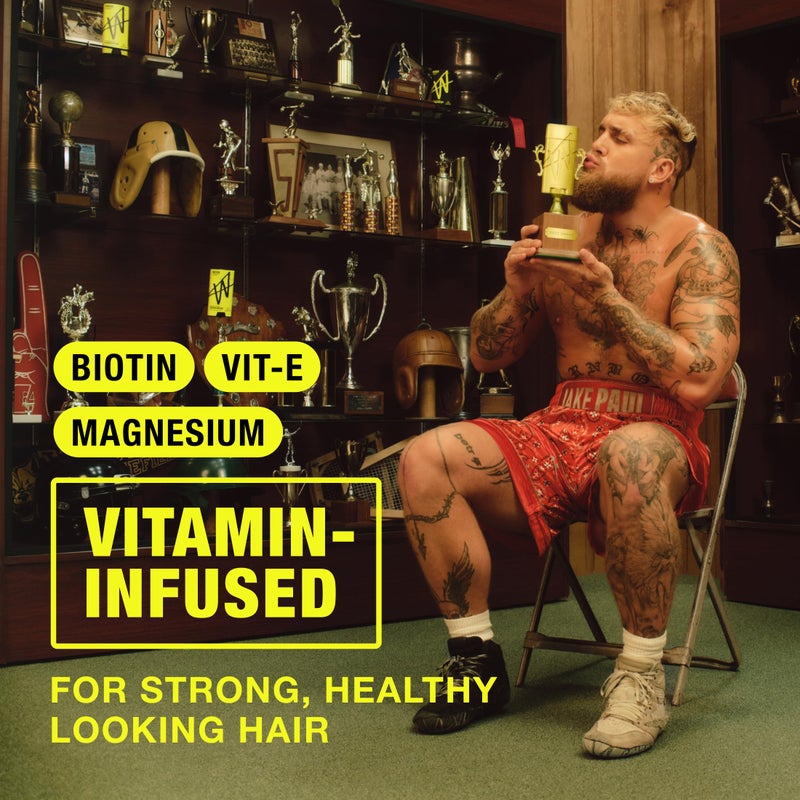 W by Jake Paul Menâ€™s 2-in-1 Shampoo and Conditioner, Full Looking Hair, Deep Clean & Hydrating, Wave Breaker Scent, 16 fl oz - Image 3