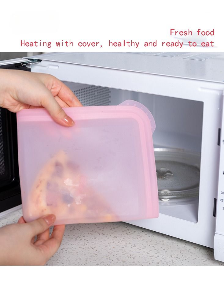 Pink silicone sandwich preservation bag  - Image 4